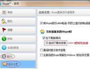 不让skype自动更新